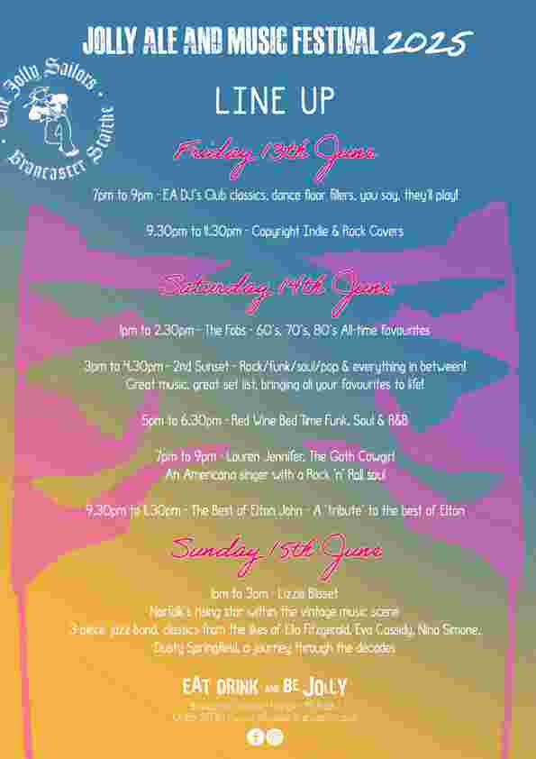 TJS Beer Festival Line Up 2025 Low