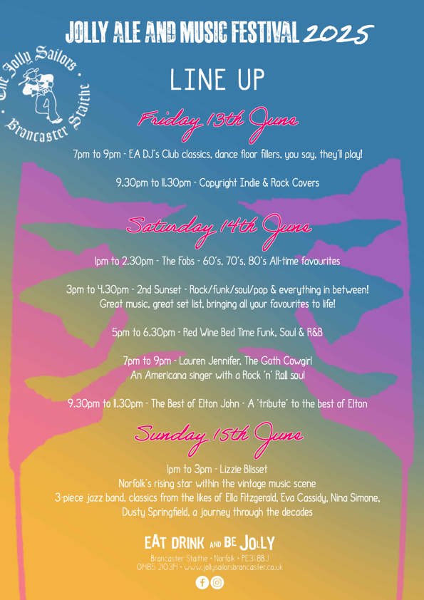 TJS Beer Festival Line Up 2025 Low
