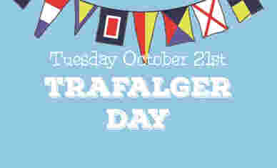 TJS Traflagar Day Card